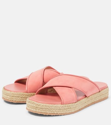 Sandali espadrillas in suede e pelle | Gianvito Rossi