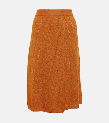 Falda midi de punto metalizado | Dodo Bar Or