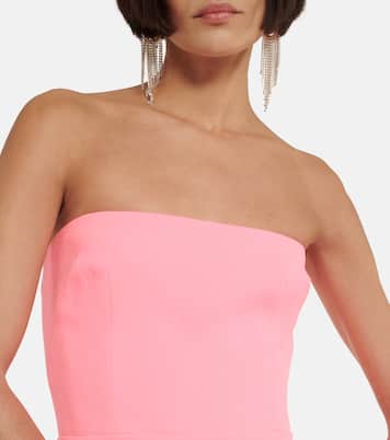 Lux strapless crêpe minidress | Alex Perry