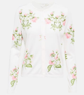 Cardigan in cashmere e seta con ricamo | Giambattista Valli