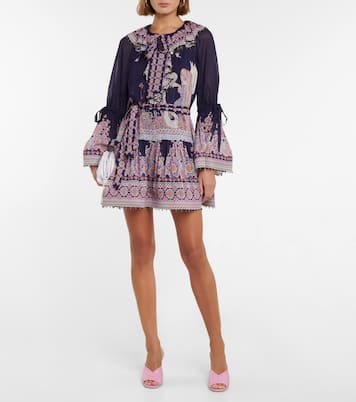 Celestial Virgo printed minidress | Zimmermann
