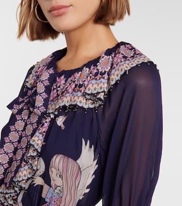 Celestial Virgo printed minidress | Zimmermann