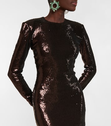 Abito lungo con paillettes | Costarellos