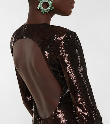 Abito lungo con paillettes | Costarellos