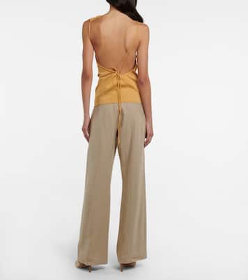 Yrjo ruched open-back top | Christopher Esber