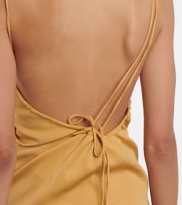 Yrjo ruched open-back top | Christopher Esber