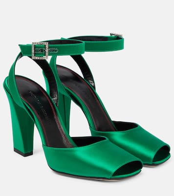Sandalen Eliza aus Satin | Victoria Beckham