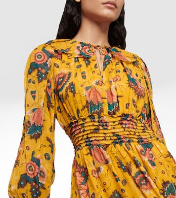 Vestido corto Adara de chifón de seda | Ulla Johnson