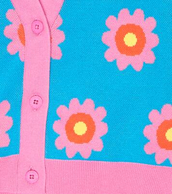 Cardigan en coton à fleurs | Stella McCartney Kids