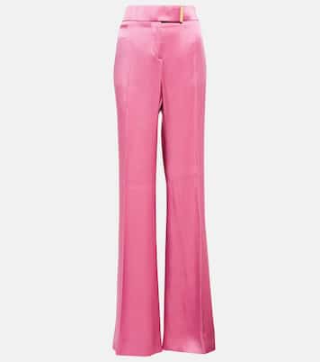 Pantaloni a vita alta in raso | Tom Ford