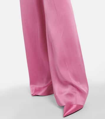 Pantaloni a vita alta in raso | Tom Ford