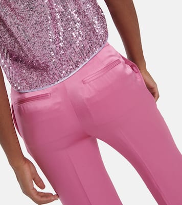 Pantaloni a vita alta in raso | Tom Ford