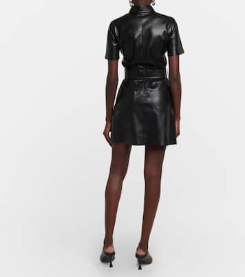 Halli faux leather minidress | Nanushka