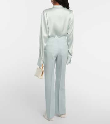 Virgin wool cropped pants | Jil Sander