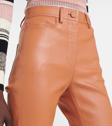 Pantaloni in pelle a vita alta | Joseph