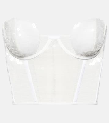 Bridal sequined bustier | Nensi Dojaka