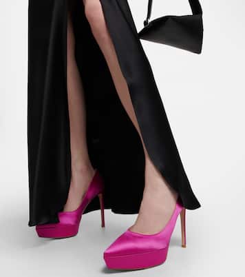 Dasha satin platform pumps | Gianvito Rossi