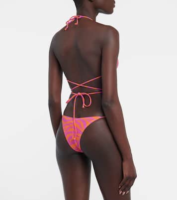 Slip bikini Miami con stampa zebrata | Reina Olga