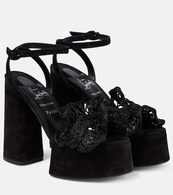 Deia Frou Alta macramé sandals | Christian Louboutin