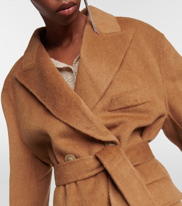 Double-breasted wool and alpaca coat | Acne Studios