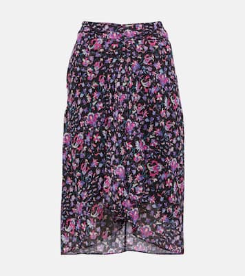 Jupe midi Gibsi en coton à fleurs | Marant Etoile