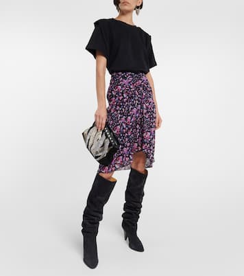 Jupe midi Gibsi en coton à fleurs | Marant Etoile