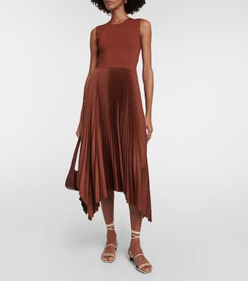 Dera Plissé midi dress | Joseph