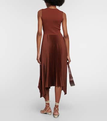 Dera Plissé midi dress | Joseph