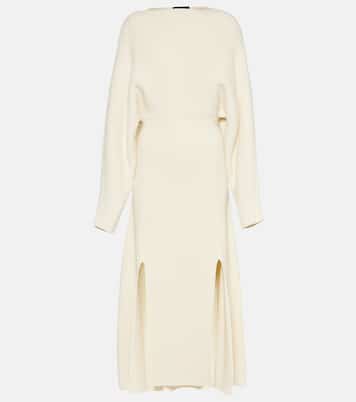 Vestido midi en mezcla de lana | Proenza Schouler