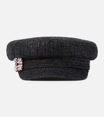 Casquette gavroche en tweed | Roger Vivier