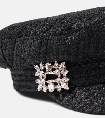 Casquette gavroche en tweed | Roger Vivier
