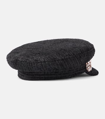 Casquette gavroche en tweed | Roger Vivier