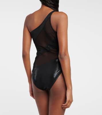 Paneled one-shoulder swimsuit | Norma Kamali