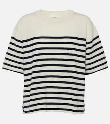 Camiseta Cila de cachemir a rayas | Lisa Yang