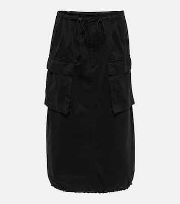 Midirock aus Baumwoll-Gabardine | MM6 Maison Margiela