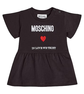 Bébé – Robe imprimée en coton | Moschino Kids