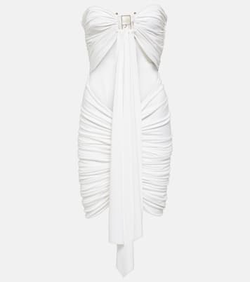 Vestido corto fruncido Bezel Quartz | Christopher Esber