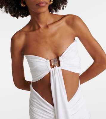 Vestido corto fruncido Bezel Quartz | Christopher Esber