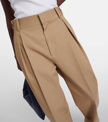 High-Rise-Hose aus Twill | Bottega Veneta