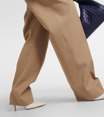 High-Rise-Hose aus Twill | Bottega Veneta