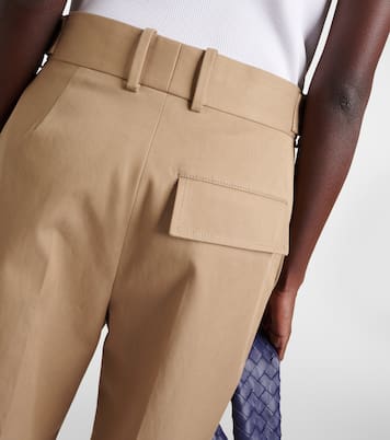 High-Rise-Hose aus Twill | Bottega Veneta