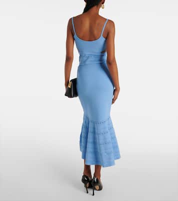 Falda midi de punto | Victoria Beckham