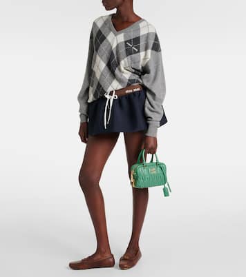 Tote Arcadie Small aus Matelassé-Leder | Miu Miu