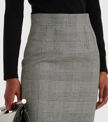 Prince of Wales check virgin wool midi skirt | Dolce&Gabbana