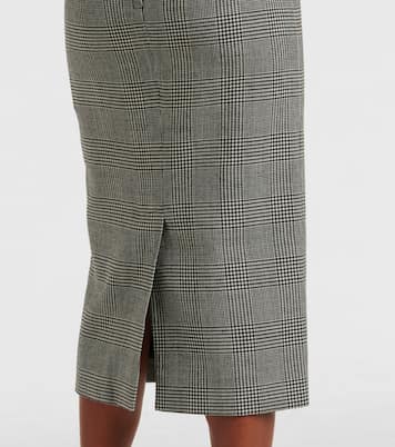 Prince of Wales check virgin wool midi skirt | Dolce&Gabbana