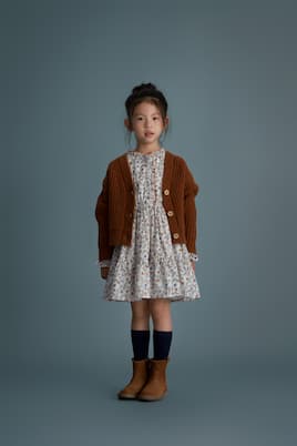 Bedrucktes Kleid Luisa aus Baumwolle | C'era Una Volta