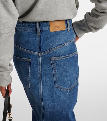 Jupe midi Vandy en jean | Marant Etoile