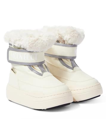 Junior Park Strap faux fur-trimmed snow boots | Moon Boot Kids