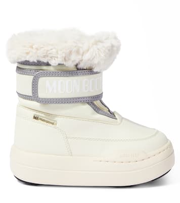Junior Park Strap faux fur-trimmed snow boots | Moon Boot Kids