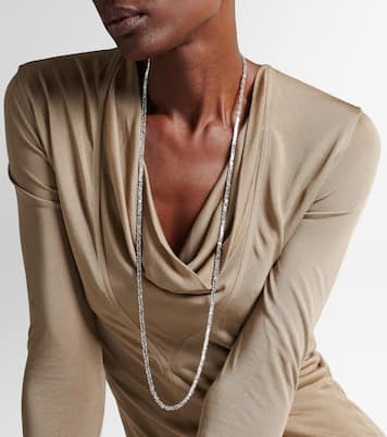 Collier Classic en or blanc 18 ct et diamants | Suzanne Kalan